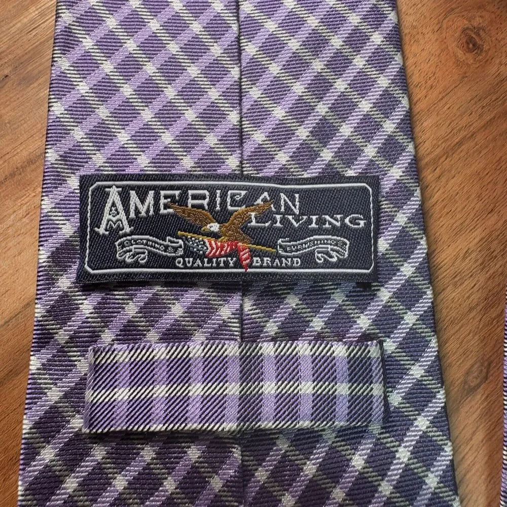 American‎ Living 100% Silk Mens Formal Necktie 58